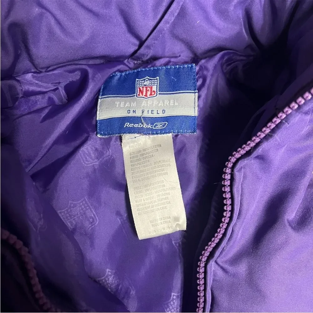 Vintage NFL Vikings Down Puffer Jacket Boys Size Medium 10/12
